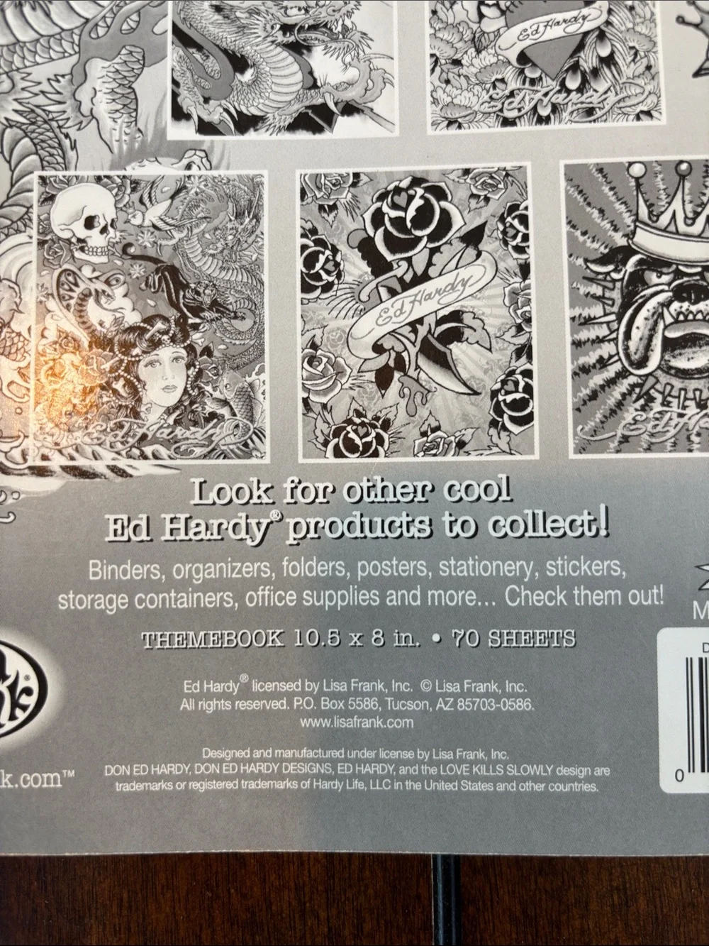 Ed Hardy Collectible Spiral Notebooks School Supplies Office